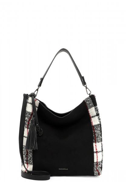 EMILY & NOAH Beutel Denise mittel Schwarz 62622103 black/white 103