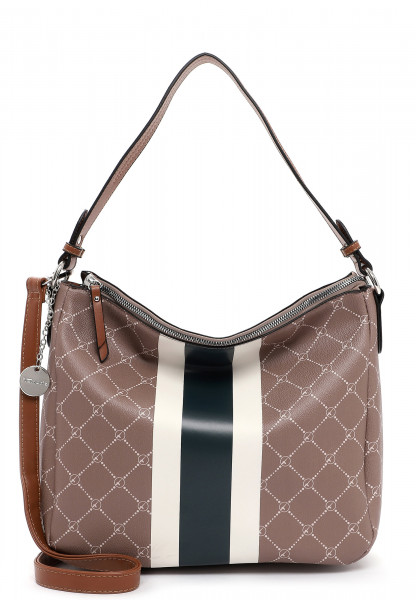 Tamaris Beutel Anastasia Strips mittel Beige 30712950 darktaupe 950