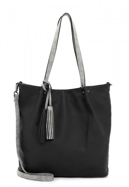 EMILY & NOAH Shopper Bag in Bag Surprise groß Schwarz 331108 black grey 108