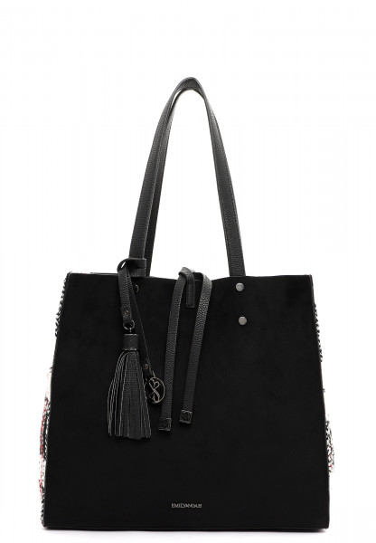 EMILY & NOAH Shopper Denise mittel Schwarz 62624103 black/white 103