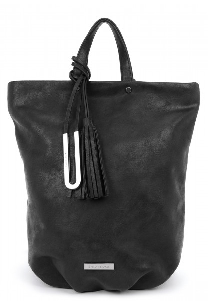 EMILY & NOAH Rucksack Defne groß Schwarz 62615100 black 100