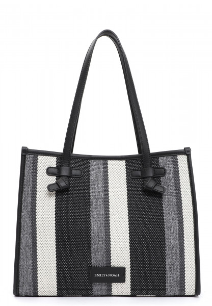 EMILY & NOAH Shopper Esther mittel Schwarz 62750115 black-stripes 115