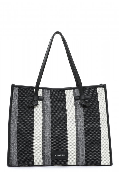 EMILY & NOAH Shopper Esther groß Schwarz 62751115 black-stripes 115