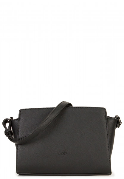 Sina Jo Handtasche mit Reißverschluss Jasmin klein Schwarz 610100 black 100