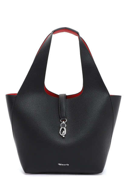 Tamaris Shopper Cordula groß Schwarz 31130106 black red 106